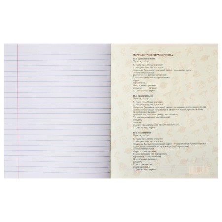 Substantial note Calligrata Top "strip", 48 sheets in the line Russian, with reference material, cover coated cardboard, twin + selective UV-lak, offset-3