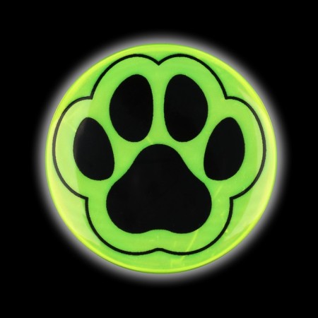 The reflective icon "Paw", D = 5.8 cm, color mix-5