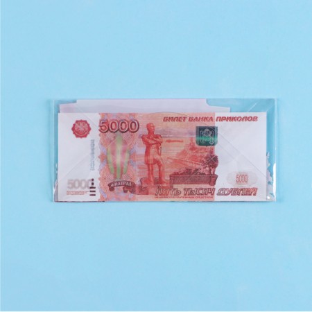 Money envelope "Happy Anniversary!" Transparent PVC, roses, 16 x 8 cm-1