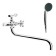 Accoona A7371 bathtub, two -wound, brass, chrome