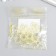 Beads for creativity plastic "Gaika" set 20 pcs yellow 1.3x1.3x0.5 cm