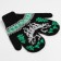 Female mittens, black color, size 18