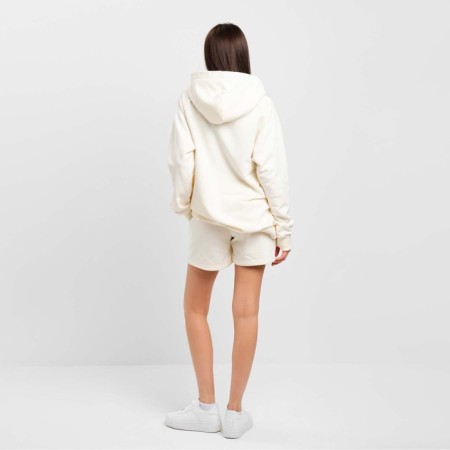 Women's sweatshirt with a hood Mist Old School size 48, Milk color-2