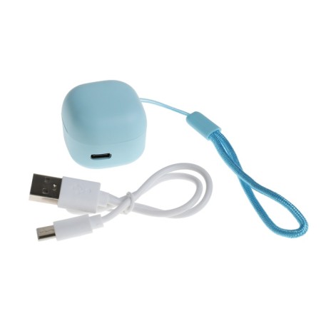 Wireless headphones Y6, TWS, vacuum, BT 5.3, 30/200 mAh, Type-C, suspension, blue-5