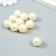 Decor for creativity plastic "Pearl of a rough ball with a loop" set 10 pcs d = 1.6 cm