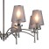 Lamp on the rod 8x40W E14, size 88x88x50 cm