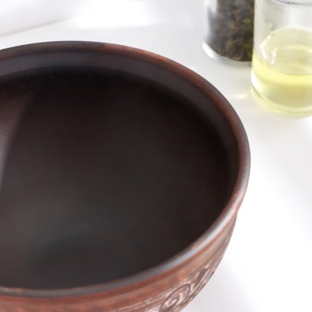 Kokotnitsa large 0.7 l, 14x15x15cm, Angob-4