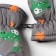 Winter children's mittens minku, gray color, 18cm