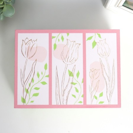 Casket tree "Tulips. You are beautiful!" 6.5x20x15 cm-2