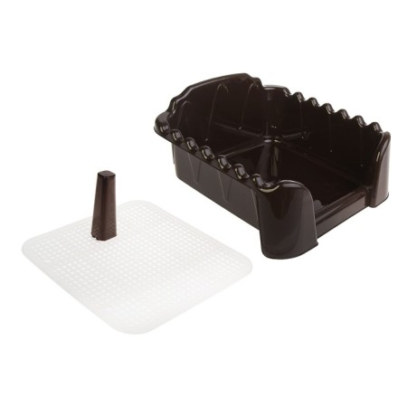 RIF toilet with a column, for dogs, 40 x 40 cm, chocolate-1