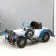 Metal souvenir "Retro. White-blue car" 35.5x15.5x14 cm