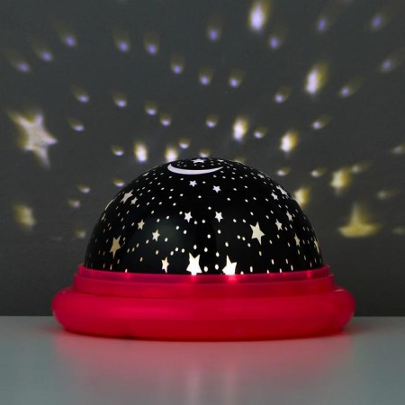 Night Projector "Flying Base" LED 2 modes from 3AAA/usb MIX 11x11x6.5 cm-1