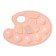 Oval palette, 10 cells, "Istanm", 3 colors, mix