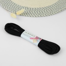 Hat elastic band, 3 mm, 10 ± 0.5 m, black color