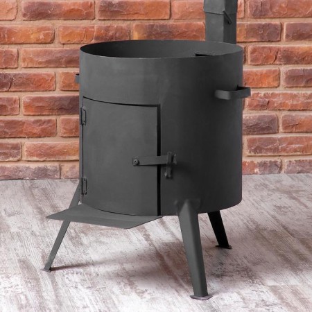 Oven for a cauldron 16 l d = 42 cm, with a chimney, with a door-9