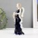 Souvenir porcelain angel with a cobalt drum 20cm