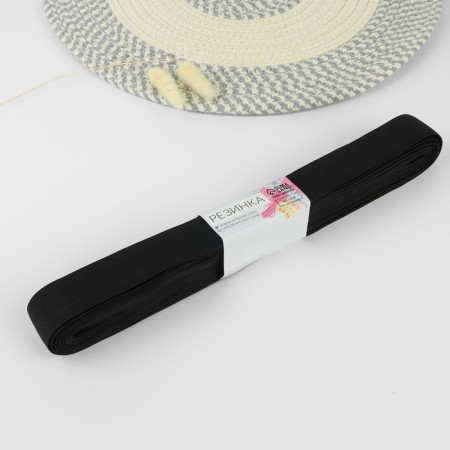 Knitted elastic, 30 mm, 10 ± 0.5 m, black color