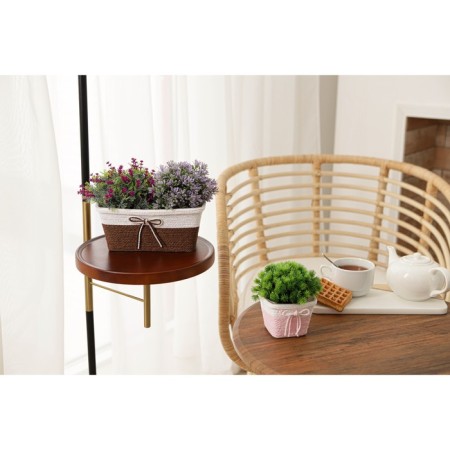 Kashpo for flowers wicker "bow", 23.5 × 12.5 × 10.5 cm, rectangle, color mix-10