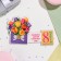 Mini-postcard "March 8! Smiles, happiness, warmth!" glitter, 13x13.5 cm