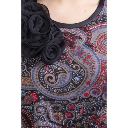 Female dress, size 58, black color-4