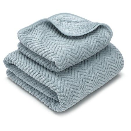 A set of towels "Kraft", size 35x75 cm, 70x140 cm, mint color-1