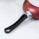 Flot Dilan Promo, D = 24 cm, plastic handle, anti -stick coating, burgundy color