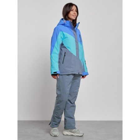 Ski costume female, size 58, blue color-2