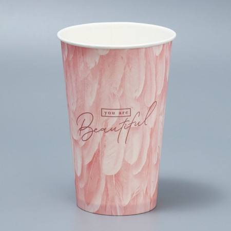 A glass for flowers "feathers", 350 ml-1