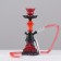 Hookah "Taishet", small, mine crystal, 27 cm, d bowl-5 cm, red