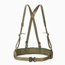 Looping belt on straps, khaki