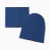 Set for a boy (snood and hat), indigo color, size 46-50