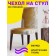 Czech for a chair "Underwater Reef", decorative, velor