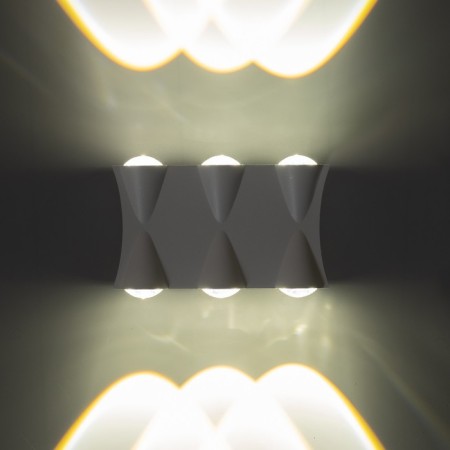 Lamp "BISO" 6XLED 6W 4000K IP66 white 14x4.5x8 cm-2