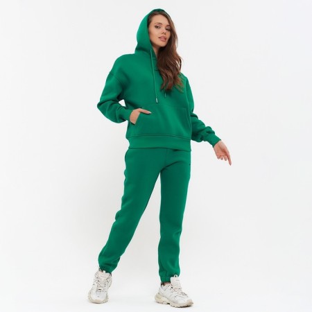Women's costume (sweatshirt/pants), dark green color, size 44 (m)-1