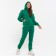 Women's costume (sweatshirt/pants), dark green color, size 44 (m)