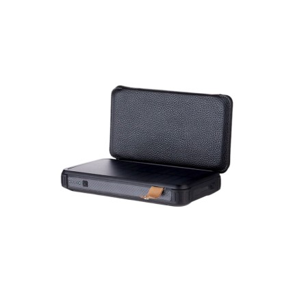 External battery 20,000 mAh, 10 W, with a folding solar panel, black-8