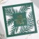 Wedding invitation: carved 16 x 16 cm, (green color)