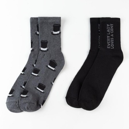 A set of men's socks "gentleman" 2 pairs, size 41-44 (27-29 cm)-1