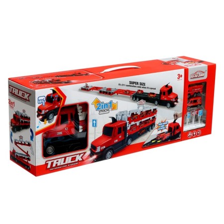 Parking 2 in 1, transforms into a vehicle, light and sound effects, red color-15