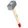 Sledgehammer forged bison 20112-4, long wooden handle 550 mm, 4 kg