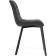 Chairs on the metal frame Chelsea Metal/velor, black/dark gray 50x60x80 cm