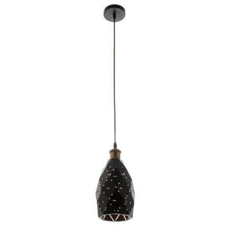 Suspension Bayerlux "perforation" E27 black 15x15x25-125cm