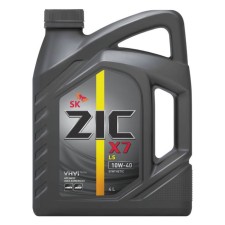Масло моторное ZIC X7 LS 10W-40, API SN / CF, синтетическое, 4 л