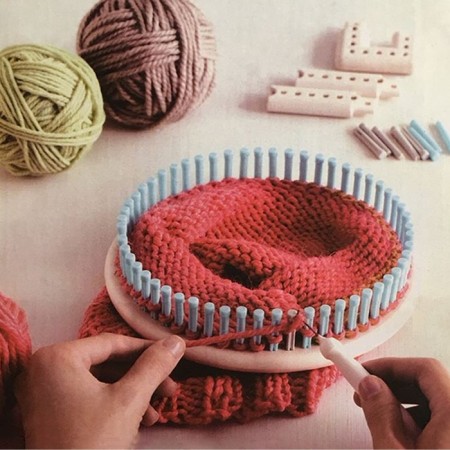 Set for knitting "Luma", d = 14/19/24/29 cm, needle and hook in the kit, color colorful color-3