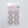 The buttons are sewing, d = 12 mm, 36 pcs, silver color