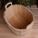 A gang made of linden, 30 l, oval, stainless hoop, "Dobroparov"