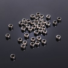 Crimp (clamping bead) SM-355, (set of 50 pcs.) 3 mm, color silver color