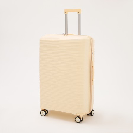 Big suitcase 28 ", lightning department, code castle, 4 wheels, beige color