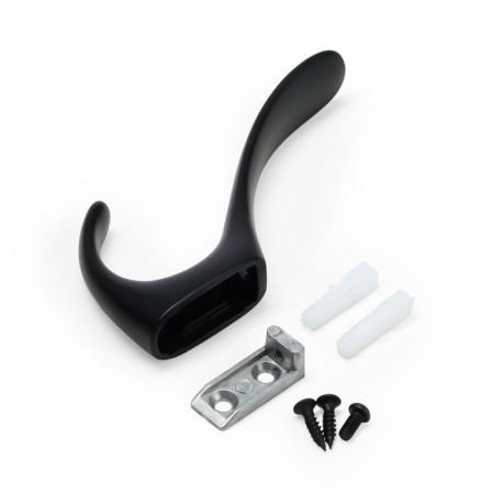 Furniture hook Cappio Heel Light, two -rod, black color-5