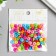 Beads for creativity plastic "Bright circles" set of 100 pcs 0.4x0.8x0.8 cm